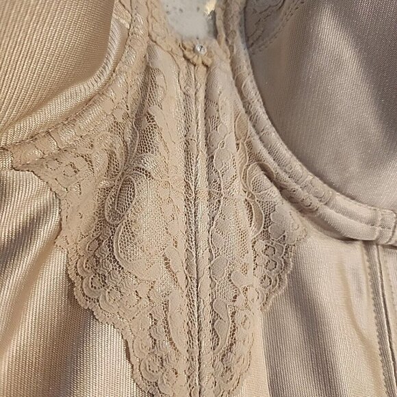 Vintage Goddess Strapless Bra 34C Model 611 Nude Underwire Boned Union Made - Picture 2 of 7